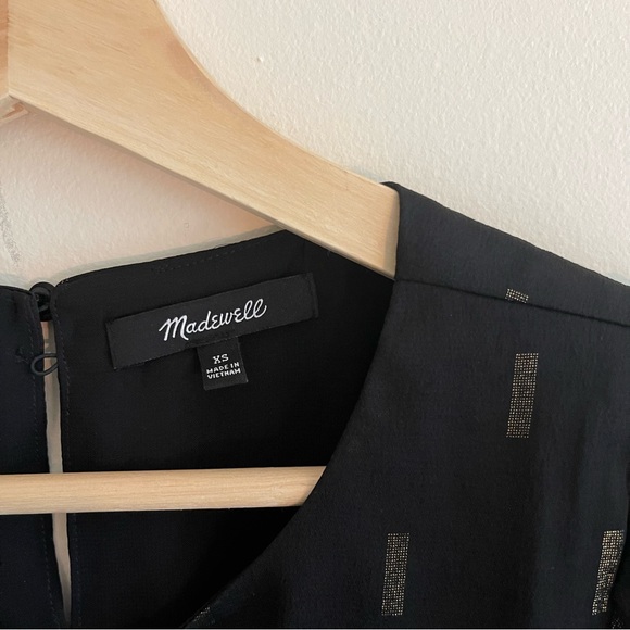 Madewell Metallic Jacquard Puff Sleeve Top - Picture 10 of 16